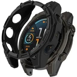 Чохол-бампер DK для Garmin Fenix ​​8 47mm Solar Силікон Outlines (black)
