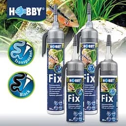 Клей, герметик акваріумний чорний Hobby Fix Underwater Adhesive black 200 мл (11965) - мініатюра 5