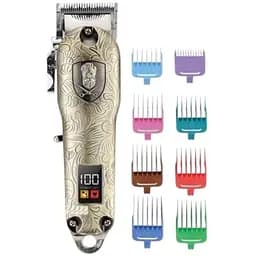 Машинка для стрижки волосся XPRO KM-2029 професійна з насадками золота (KM-2029_1045)