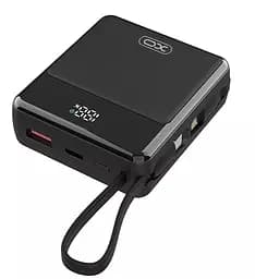 Зовнішня портативна батарея XO PR224 fast charging dual line 10000 mAh із 2 кабелями чорна - мініатюра 4