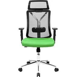 Офісне крісло GT Racer X-W80, чорно-зелене (X-W80 Black/Green) - мініатюра 2