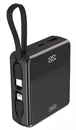 Зовнішня портативна батарея XO PR224 fast charging dual line 10000 mAh із 2 кабелями чорна - мініатюра 2