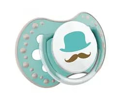 Пустушка силіконова динамічна Lovi Retro baby, 0-3 міс., 2 шт., блакитний (22/803boy) - мініатюра 3
