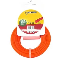 Ліска для мотокос Forte Зірка 2.0 мм x 15 м (36897)