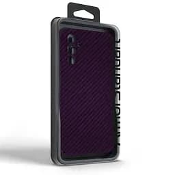 Карбоновый чехол для Samsung Galaxy A14 4G (A145), LikeCarbon, фиолетовый, панель, защитный чехол-накладка, ультратонкий и легкий, противоударный, обеспечивает защиту от ударов, падений и царапин, ArmorStandart (ARM71926) - мініатюра 3