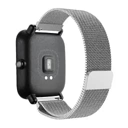 Універсальний ремінець DK Milanes Design Band для Amazfit Bip 20mm Silver [41795] - мініатюра 4