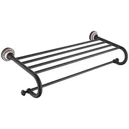 Поличка для рушника Kraus Apollo чорна бронза KEA-16542ORB Бронза