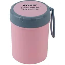 Ланч-бокс Kite круглий 450 мл рожевий (K23-187-3)