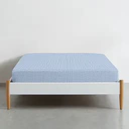 Простирадло Cosas на резинці 120х200 blue dots, блакитний (DropLightBlue-4003_120x200x20) - мініатюра 2