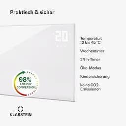 Інфрачервоний обігрівач Klarstein Wonderwall Smart Bornholm (10045464) - мініатюра 8