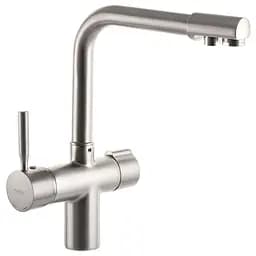 Змішувач для кухні на дві води Haiba Hans 021 HB0817 Нержавіюча сталь