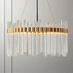 Элегантная модель подвесной люстры Ø 60 см Ст. MJ 230-600 AB | Line F