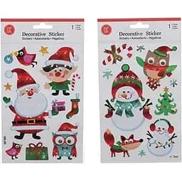 Наліпки для вікон Jumi Санта 25x14 см в асортименті (5900410410558SANTA)