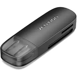 Считыватель флеш-карт Vention USB 3.0 to SD+TF Black Dual Drive Letter (CLGB0)