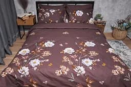 Підковдра Moon&Star Мікросатин Premium Floral Mocha Полуторна 143x210 см - мініатюра 2