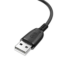 Кабель XO NB247 Suluo Series Portable Silicone for Micro with Cable Clip 6A/0,25 м Чорний