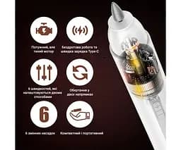TOUCHBeauty TB-1738, Бездротовий електричний фрезер для манікюру та педикюру 6в1 Тач Б'юті, білий - мініатюра 6