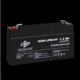 Акумулятор AGM LPM 6V - 1.3 Ah - мініатюра 4