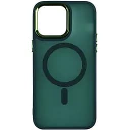 Чохол PC Color Chrome Magsafe Apple iPhone 15 Green