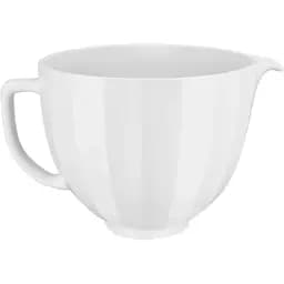 Чаша KitchenAid 5KSM2CB5PWS керамическая, с ручкой, текстурированная 4.7 л белая (5KSM2CB5PWS)
