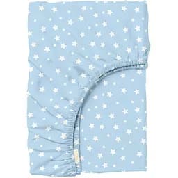 Простирадло Cosas на резинці 120х200 light blue starfall, блакитний (StarFall_LightBlue_120х200х20)