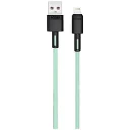 Кабель XO Lightning NBQ166 5A/1m Green