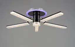 Люстра светодиодная акриловая B YH0810/5 GD+BK 66W