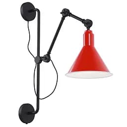 Настінне бра Buco long PikArt арт. 5273 чорний/червоний