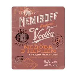 Настоянка Nemiroff Originals Українська медова з перцем 40% 0.37 л (91452) - мініатюра 4