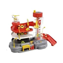 Паркинг 32-2 трехуровневый с механическим подъемником, 4 минимашинки, вертолет и аксессуары.