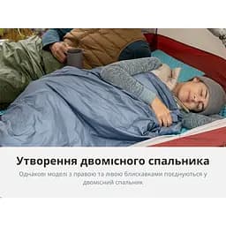 Спальник надлегкий Naturehike Summer LW180 NH21MSD09 лівий, (15°C), p-p XL, зелений - мініатюра 10