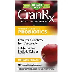 Натуральная добавка Nature's Way CranRx Women's Care with Probiotics, 60 капсул