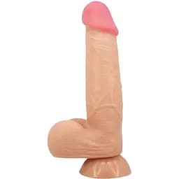 Фаллоимитатор Baile Sliding Skin Bendable 8.5'' 21.8 см телесный