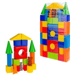 Конструктор Теремок №3, 41 деталь, пакет ПВХ, 1-066