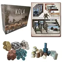 Настільна гра Планета Ігор Коса (Scythe) + металеві монети + реалістичні ресурси + повний набір промо карток (GKCH005+3)