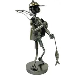 Техно-арт "рибак з рибою" метал 20х14х8 см (44-1456)