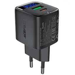 МЗП Acefast A116 PD35W+QC3.0 GaN (1USB-A/1C) Black - мініатюра 3