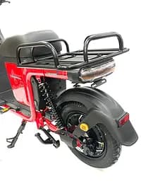 Електроскутер Вантажний з двома великими багажниками Crosser SUPER MAX 1200W | 60V30AH Li-Fe | USB зарядка Червоний  - мініатюра 8