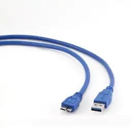 Кабель USB 3.0 AM – microUSB (5P), 0.5 м, синий, Cablexpert (CCP-mUSB3-AMBM-0.5M)