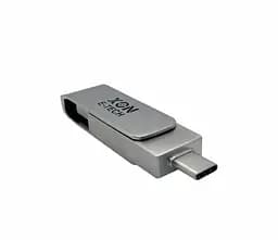 Флеш-накопичувач XON FlashDrive DuoConnect 256GB (USB 2.0 + USB Type-C) Сірий (FX2DR256MS 4081) - мініатюра 5
