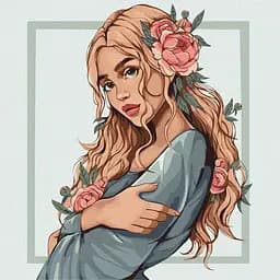 Картина по номерам Ideyka Цветок весны KHO4895 40х40 см