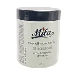 Альгінатна маска для жирної шкіри Глина Гассул Peel Off Mask Ghassoul Mila Perfect 200 г