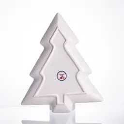 Блюдо сервірувальне новорічне для закусок Christmas 29 × 24 × 2 см фігурне Yiwu HP-SDHK-17 - мініатюра 5