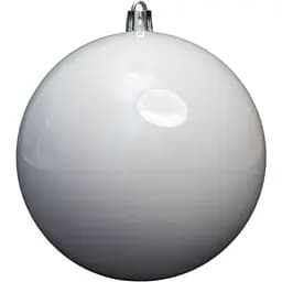 Ялинкова куля Linhai D10 см білий глянець пластик (891770)