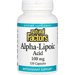 Альфа-ліпоєва кислота Natural Factors Alpha-Lipoic Acid 100 мг 120 капсул