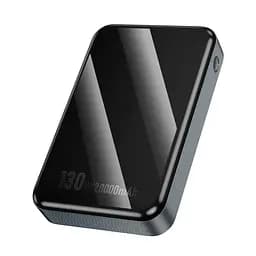 Зовнішній акумулятор - портативна зарядна батарея Hoco Q30A 20000mAh 130W чорна - мініатюра 4