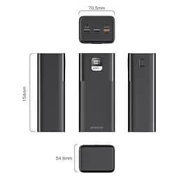 Портативна батарея - зовнішній акумулятор Proove Giant 40000mAh 100W чорний - мініатюра 5