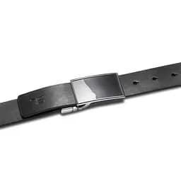 Ремінь чоловічий шкіряний Semi Line Black/Blue (P8234-0 XL) 120 см - мініатюра 2