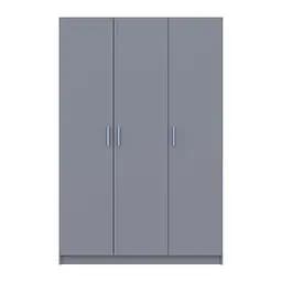 Шафа для одягу Doros Промо Сірий 3 ДСП 135х48х204 (80737765)