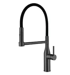 Змішувач для кухні Koer KI-70005-05 з чорним силіконовим виливом (KR5005)